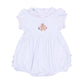 Frosted Wonderland Embroidered Ruffle Short Sleeve Bubble - Pink - Magnolia BabyBubble