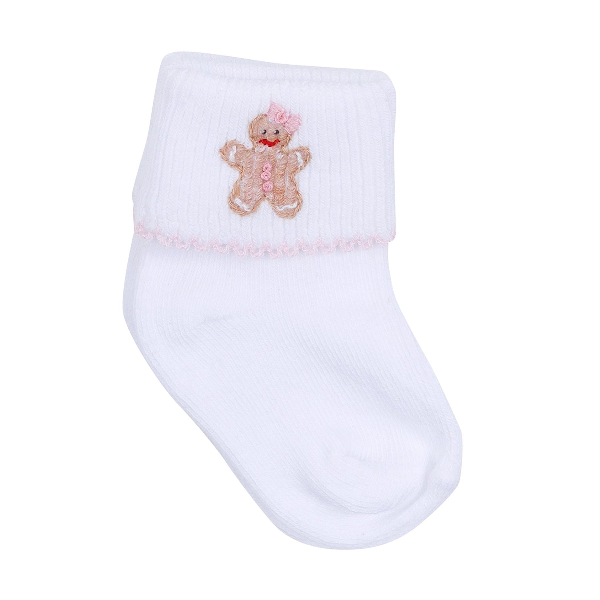 Frosted Wonderland Embroidered Socks - Pink - Magnolia BabySocks