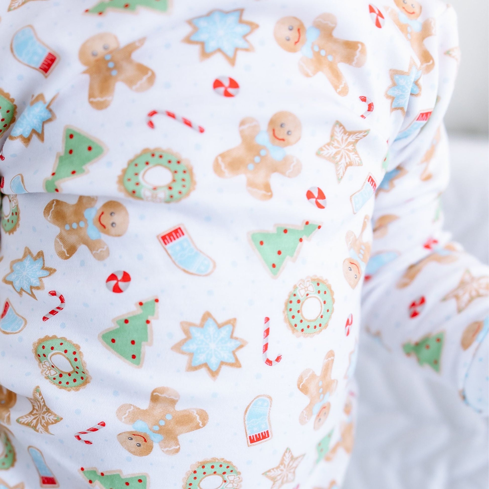 Frosted Wonderland Long Pajamas - Light Blue - Magnolia BabyLong Pajamas