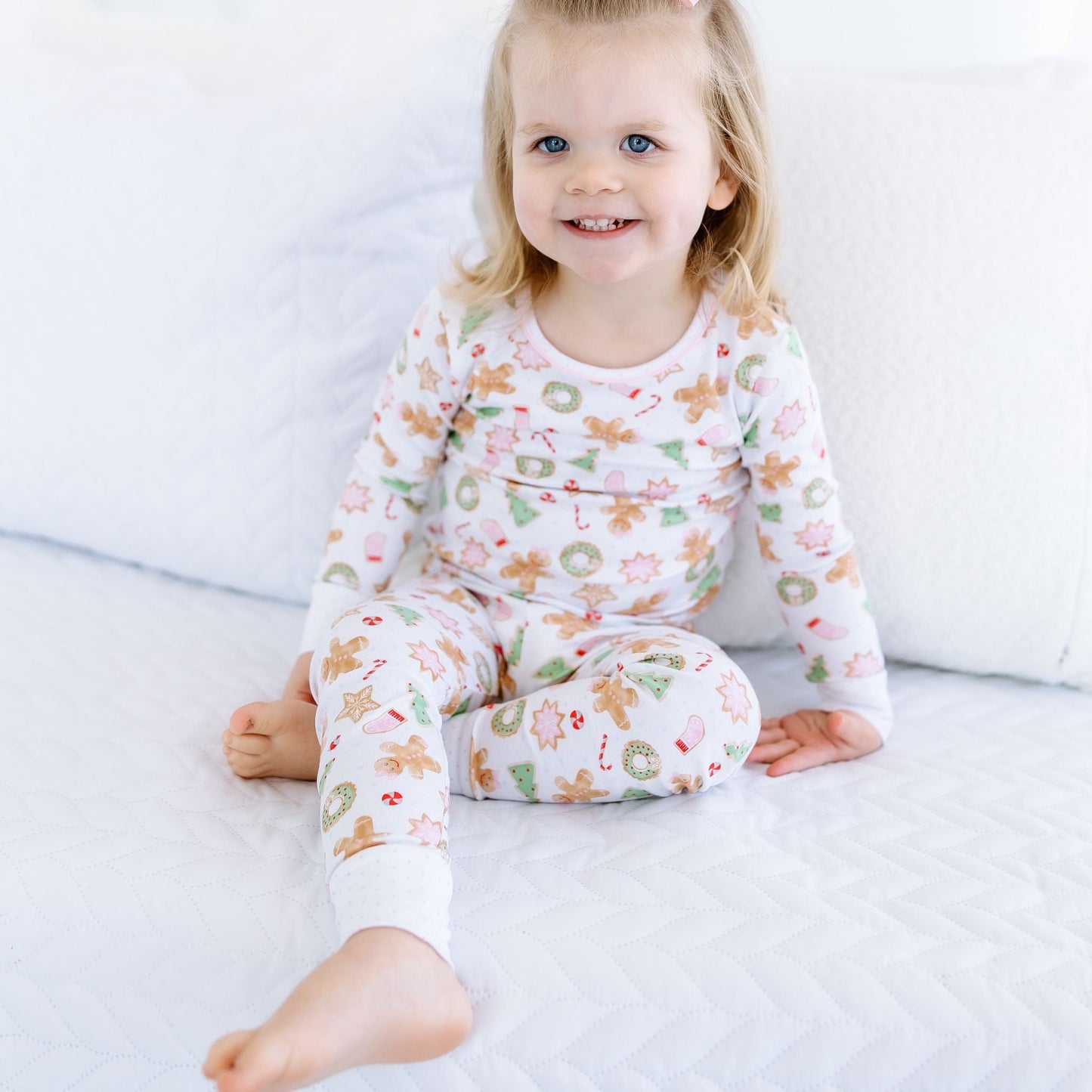 Frosted Wonderland Long Pajamas - Pink - Magnolia BabyLong Pajamas