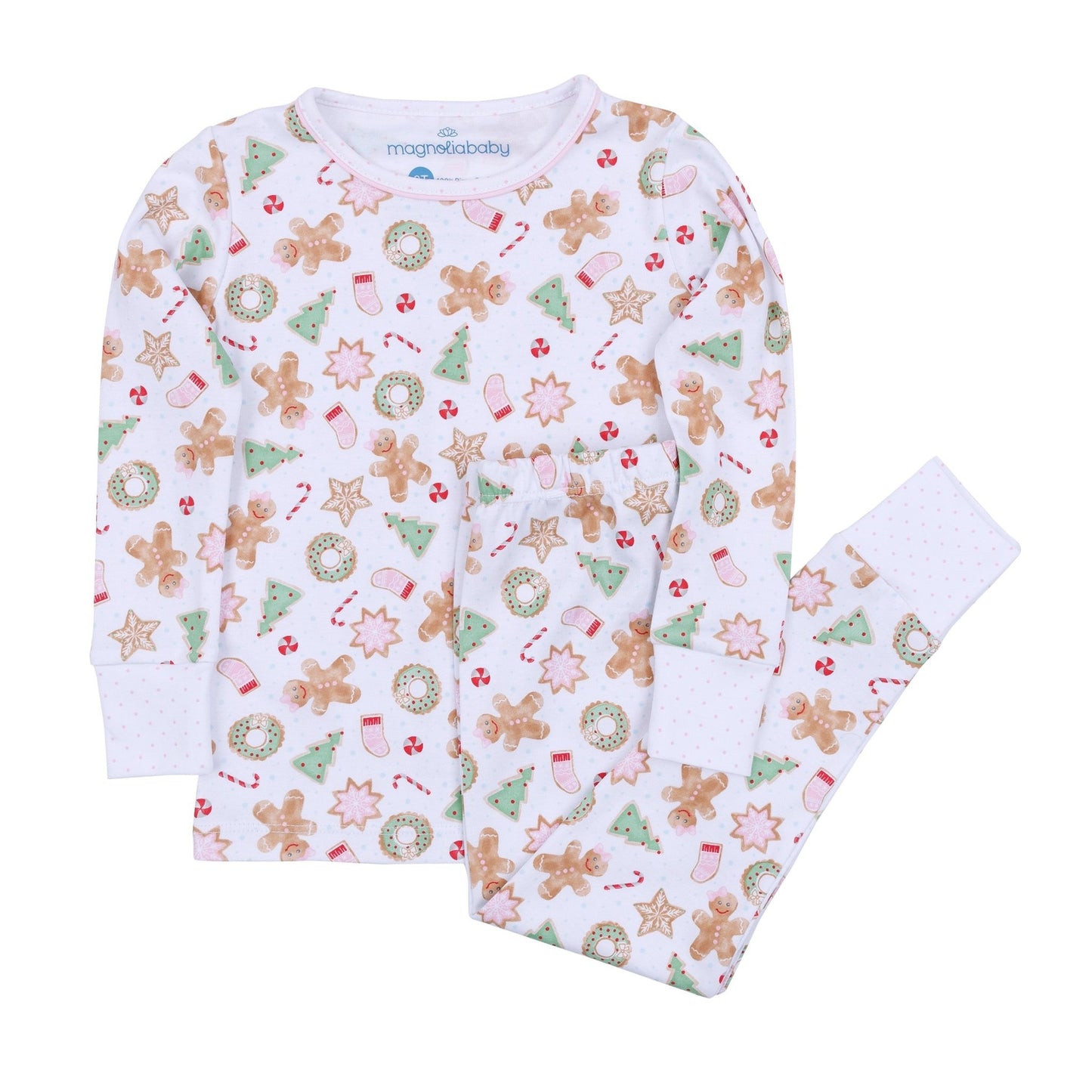 Frosted Wonderland Long Pajamas - Pink - Magnolia BabyLong Pajamas