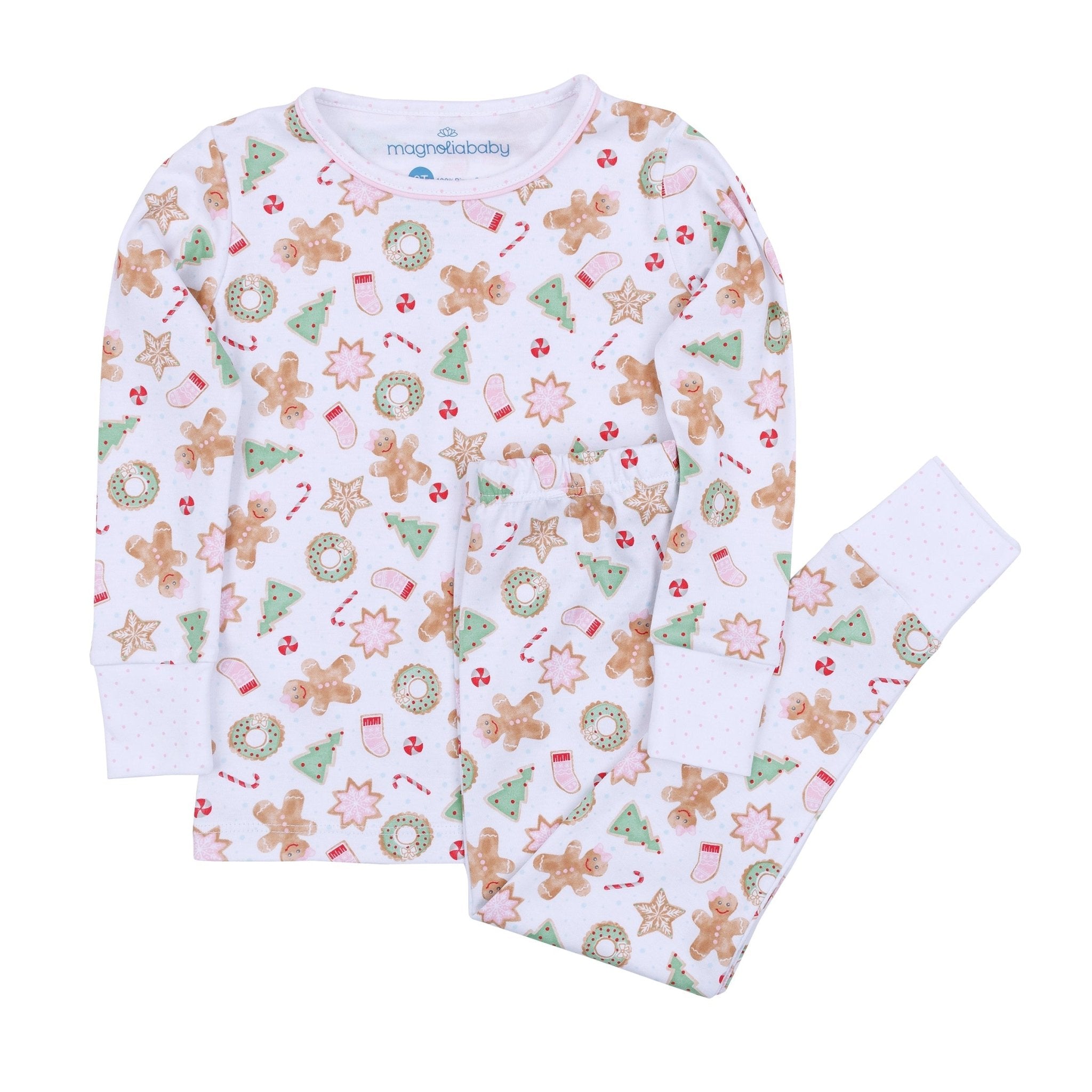 Frosted Wonderland Long Pajamas - Pink - Magnolia BabyLong Pajamas