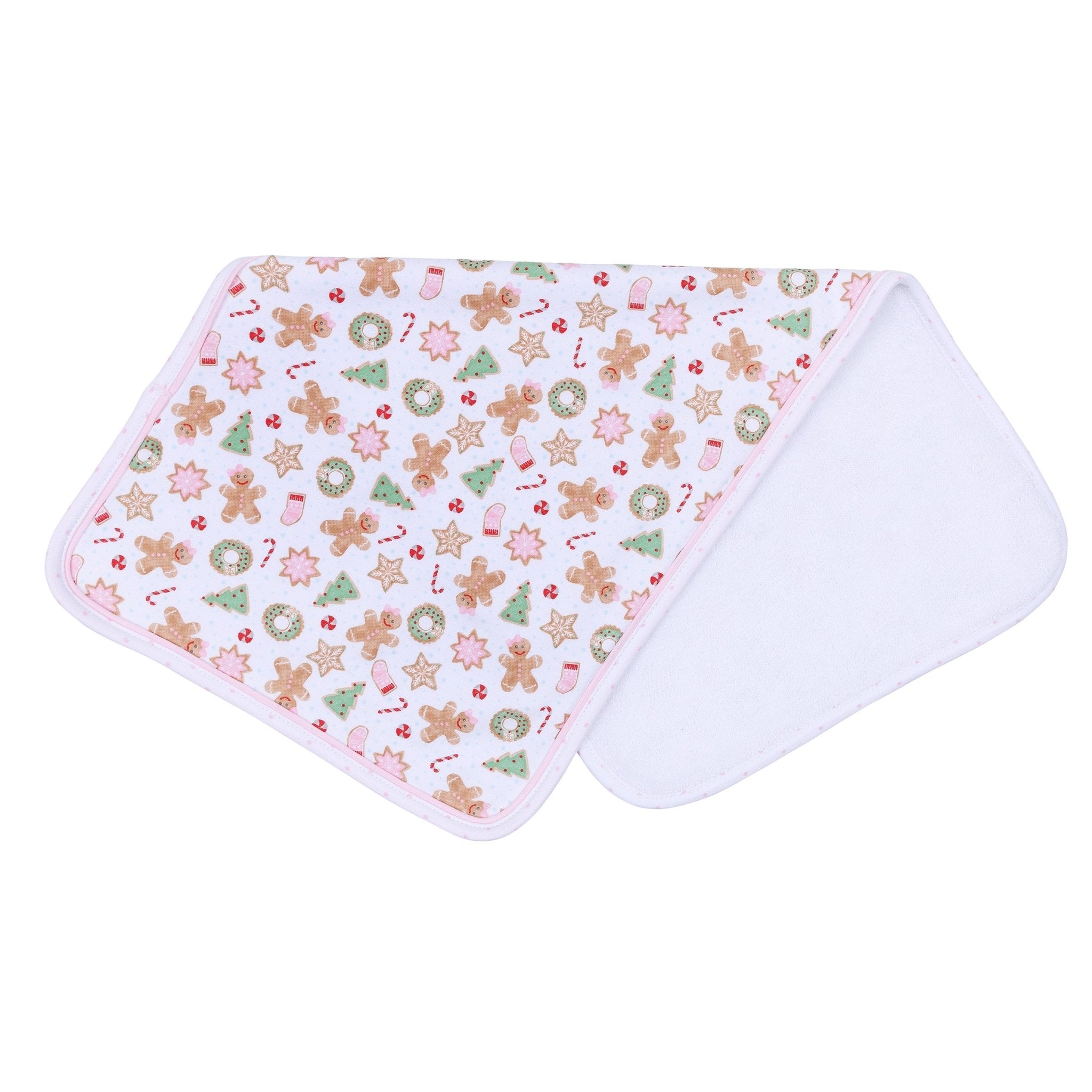 Frosted Wonderland Print Burp Cloth - Pink - Magnolia BabyBurp Cloth