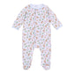 Frosted Wonderland Print Footie - Light Blue - Magnolia BabyFootie
