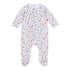 Frosted Wonderland Print Footie - Light Blue - Magnolia BabyFootie