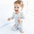 Frosted Wonderland Zip Pajamas - Light Blue - Magnolia BabyZipper Pajamas