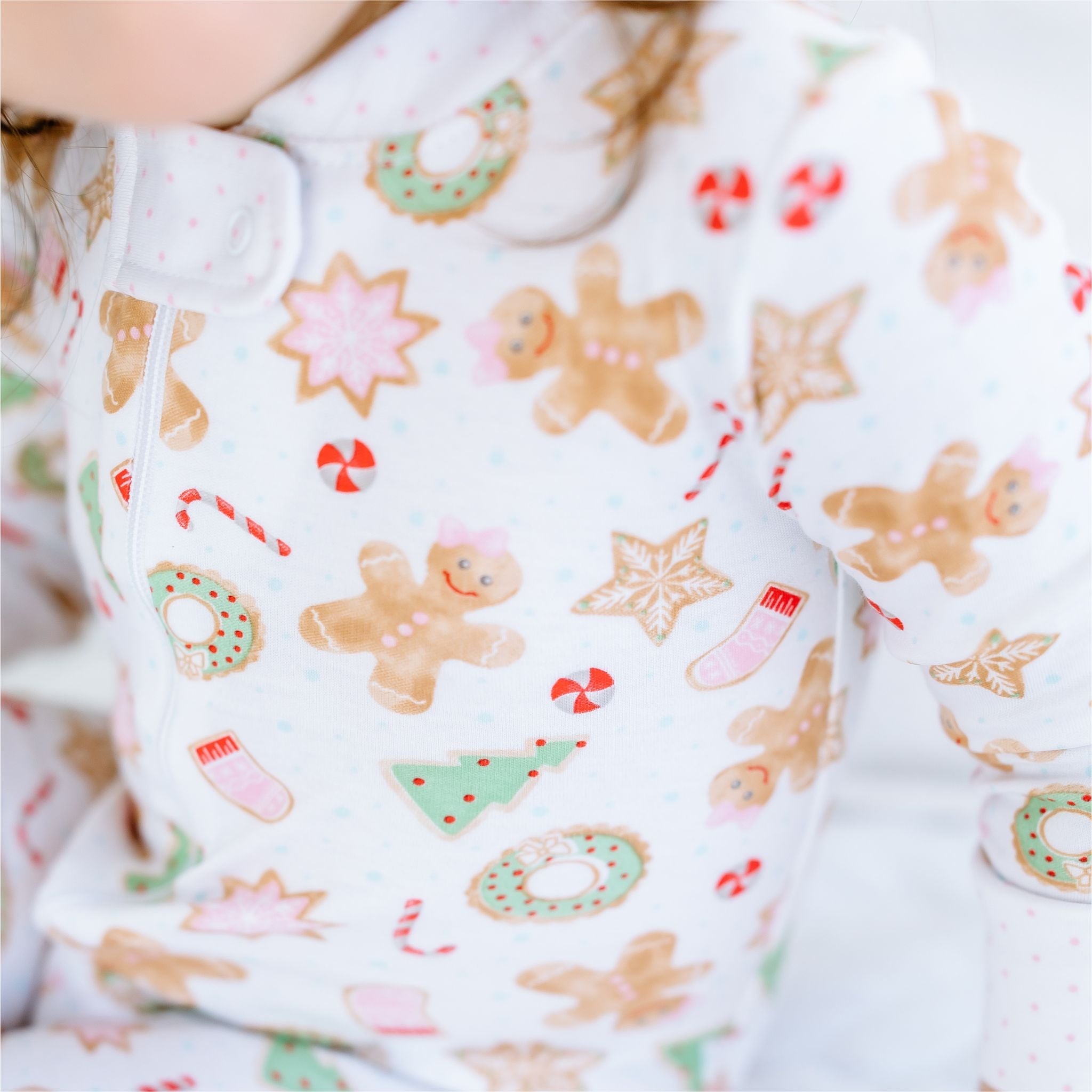 Frosted Wonderland Zip Pajamas - Pink - Magnolia BabyZipper Pajamas