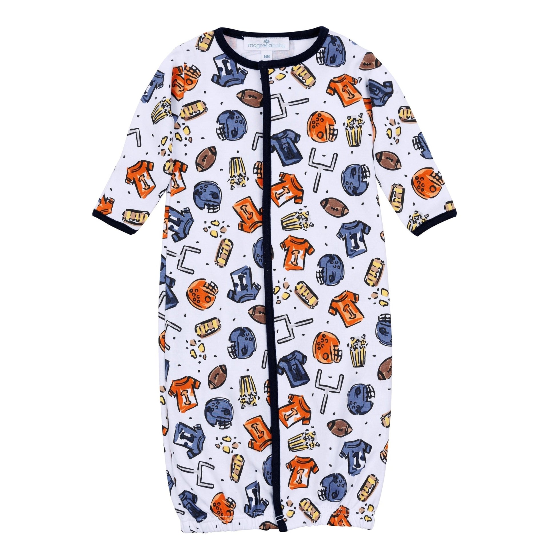 Future Draft Picks Converter - Navy Orange - Magnolia BabyConverter Gown