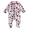 Future Draft Picks Footie - Crimson Grey - Magnolia BabyFootie