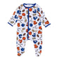 Future Draft Picks Footie - Orange Blue - Magnolia BabyFootie