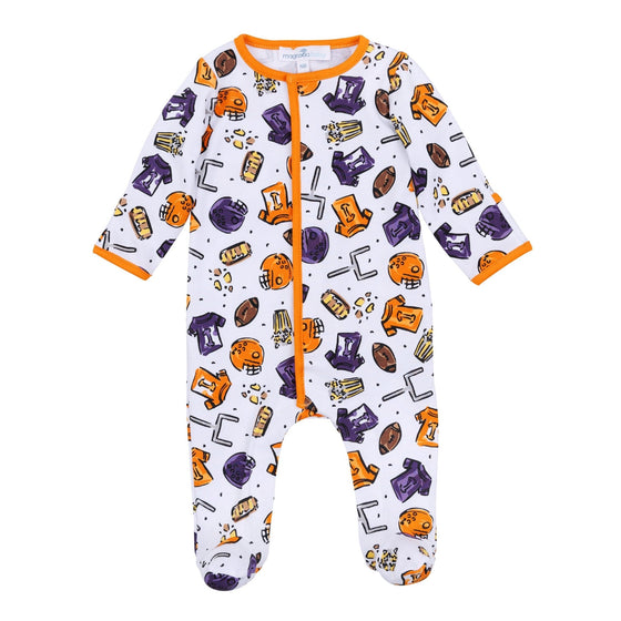 Future Draft Picks Footie - Orange Purple - Magnolia BabyFootie