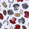Future Draft Picks Long Pajamas - Crimson Grey - Magnolia BabyLong Pajamas