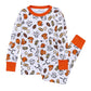 Future Draft Picks Long Pajamas - Orange White - Magnolia BabyLong Pajamas