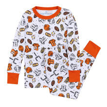  Future Draft Picks Long Pajamas - Orange White - Magnolia BabyLong Pajamas