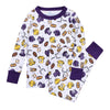 Future Draft Picks Long Pajamas - Purple Gold - Magnolia BabyLong Pajamas