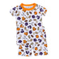 Future Draft Picks Short Pajamas - Orange Purple - Magnolia BabyShort Pajamas