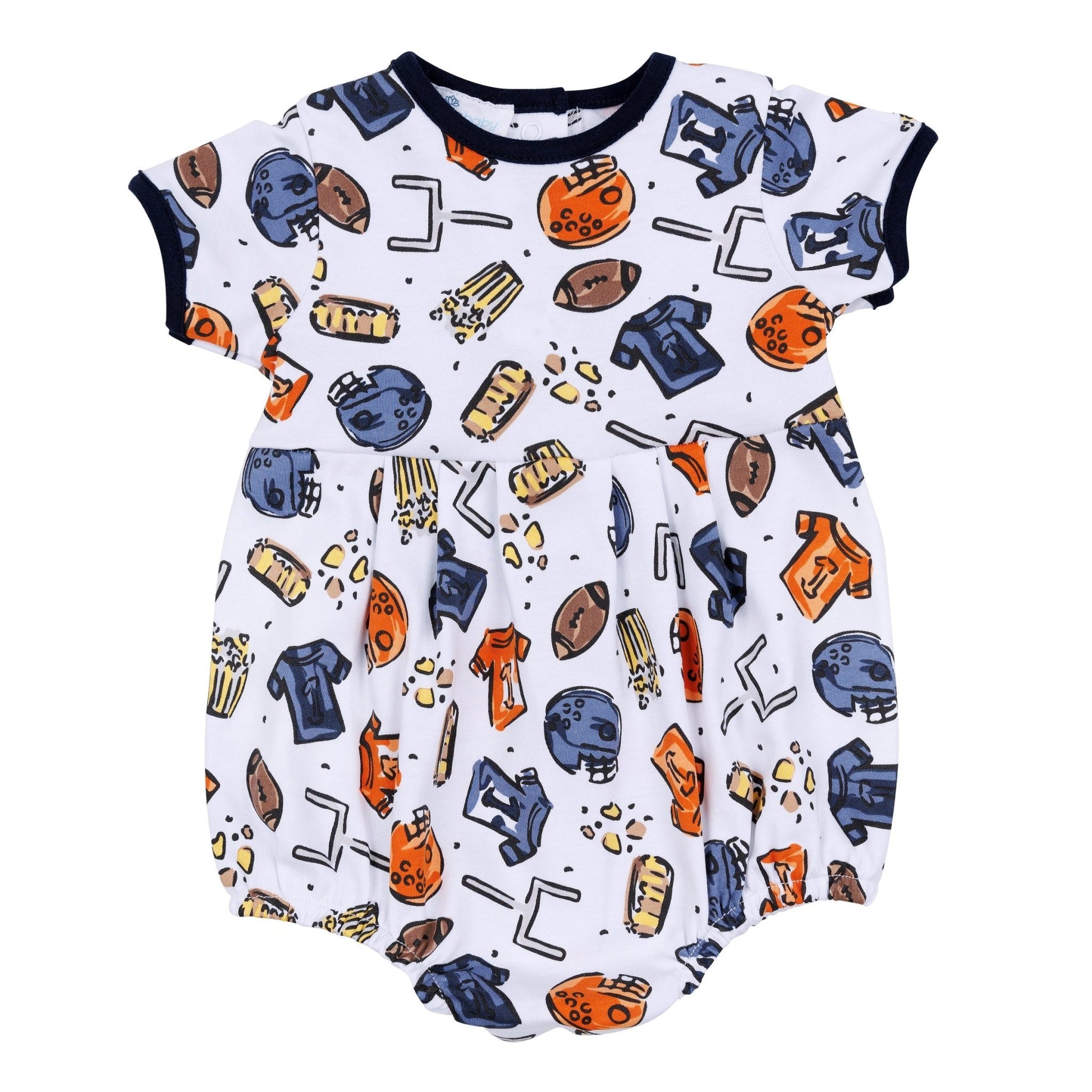 Future Draft Picks Short Sleeve Bubble - Navy Orange - Magnolia BabyBubble