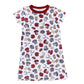 Future Draft Picks Short Sleeve Nightdress - Crimson Grey - Magnolia BabyNightdress