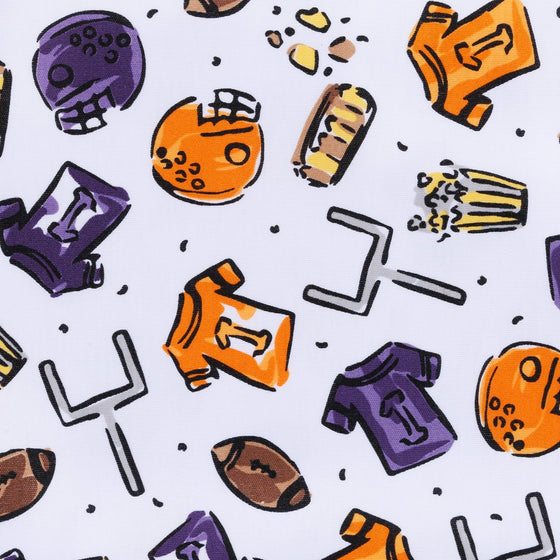Future Draft Picks Short Sleeve Nightdress - Orange Purple - Magnolia BabyNightdress