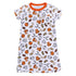 Future Draft Picks Short Sleeve Nightdress - Orange White - Magnolia BabyNightdress