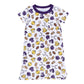 Future Draft Picks Short Sleeve Nightdress - Purple Gold - Magnolia BabyNightdress