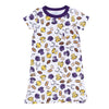 Future Draft Picks Short Sleeve Nightdress - Purple Gold - Magnolia BabyNightdress
