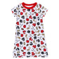 Future Draft Picks Short Sleeve Nightdress - Red Black - Magnolia BabyNightdress