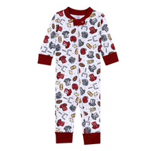  Future Draft Picks Zip Pajamas - Crimson Grey - Magnolia BabyZipper Pajamas