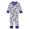 Future Draft Picks Zip Pajamas - Orange Blue - Magnolia BabyZipper Pajamas