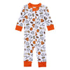 Future Draft Picks Zip Pajamas - Orange White - Magnolia BabyZipper Pajamas
