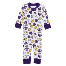  Future Draft Picks Zip Pajamas - Purple Gold - Magnolia BabyZipper Pajamas