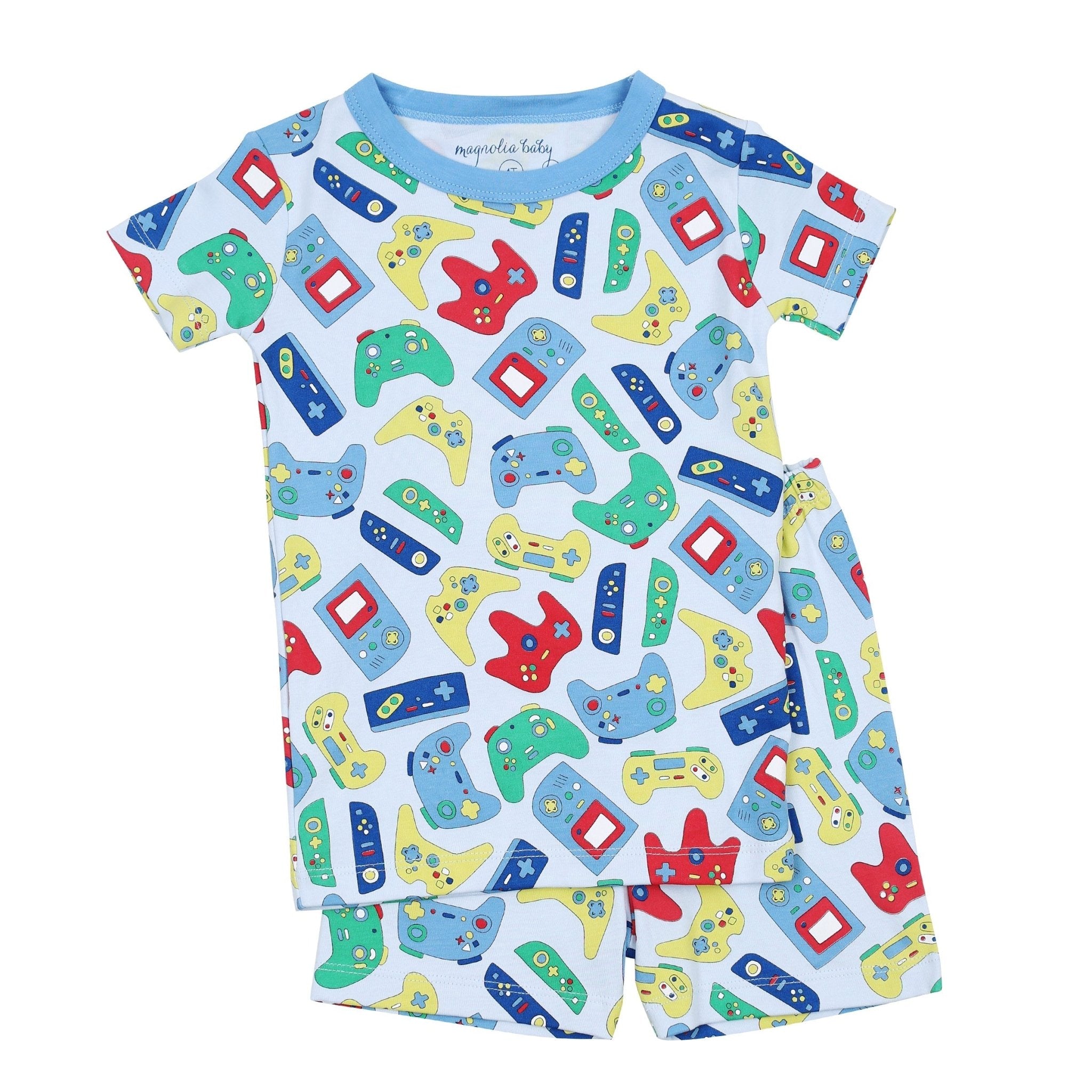 Gamer Blue Short Pajamas - Magnolia BabyShort Pajamas