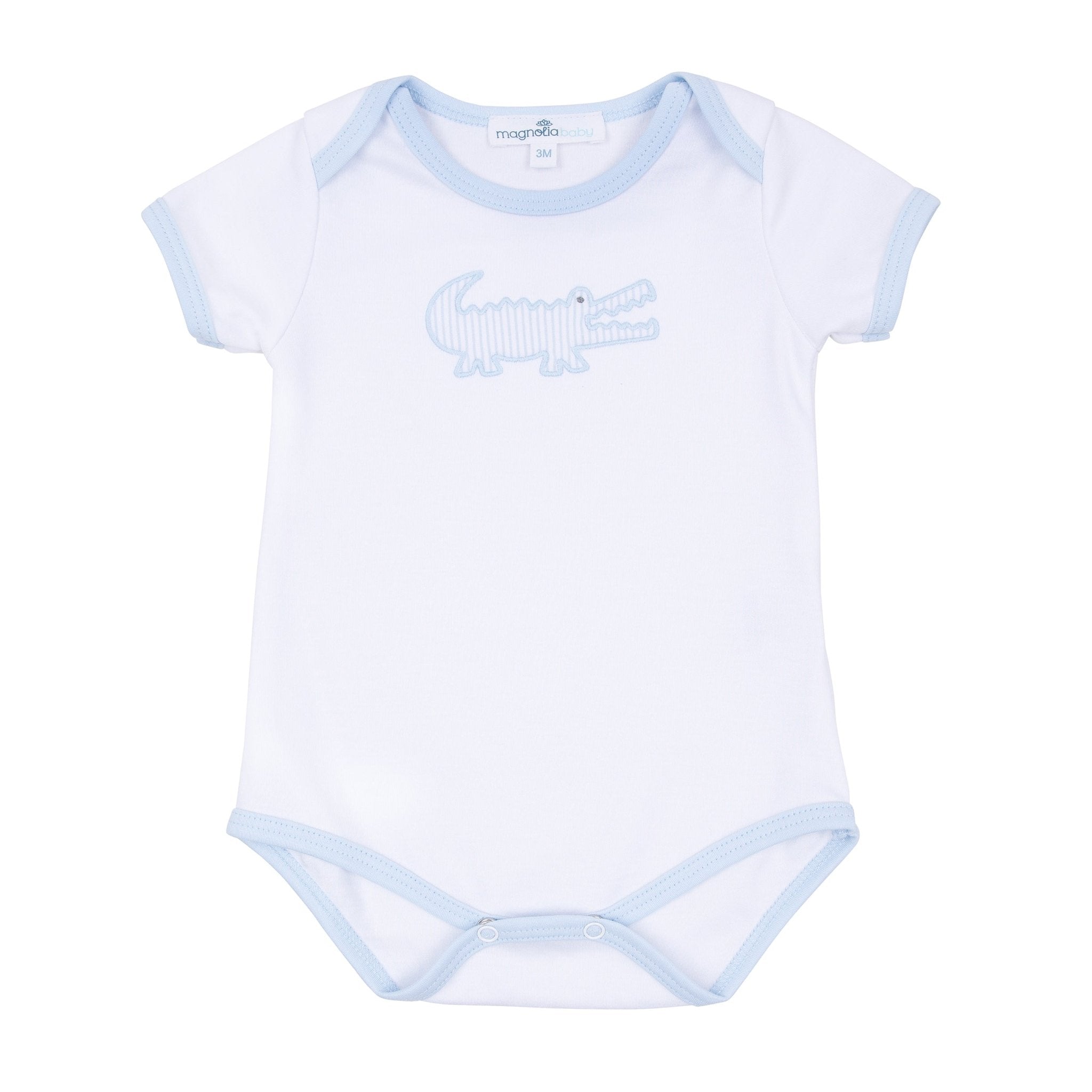 Gator Applique Bodysuit - Light Blue - Magnolia BabyBodysuit