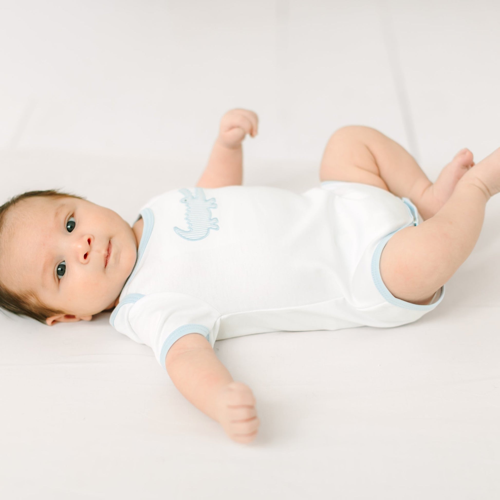 Gator Applique Bodysuit - Light Blue - Magnolia BabyBodysuit