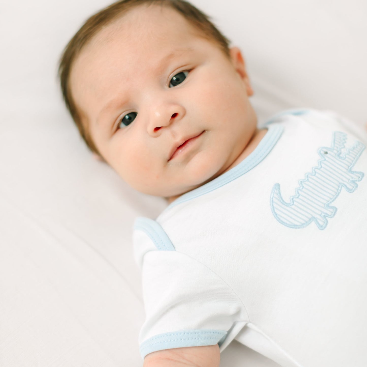 Gator Applique Bodysuit - Light Blue - Magnolia BabyBodysuit
