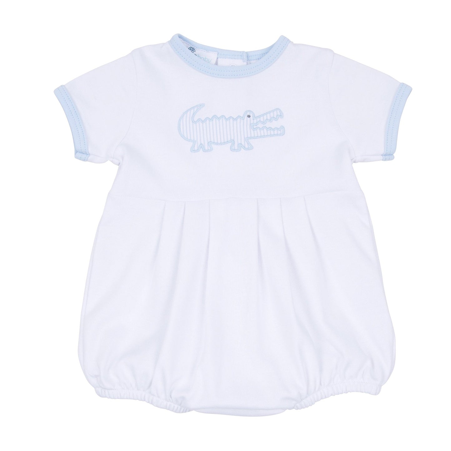 Gator Applique Bubble - Light Blue - Magnolia BabyBubble