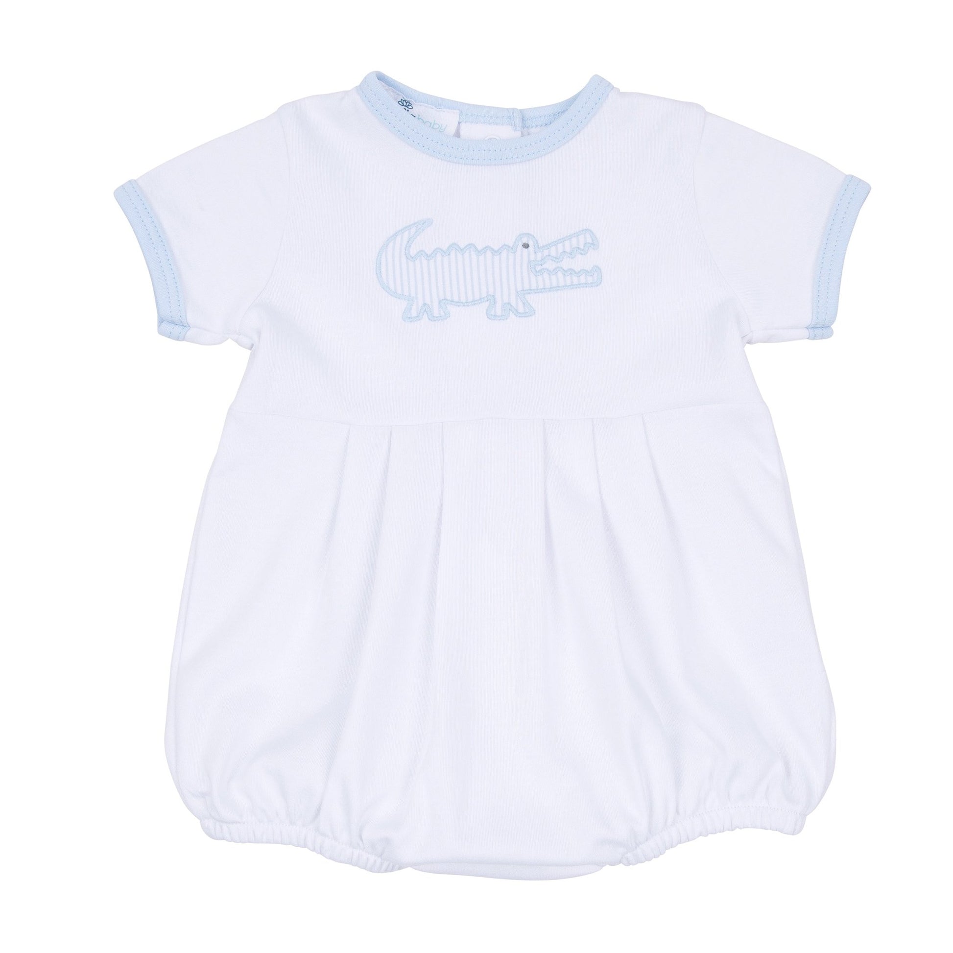 Gator Applique Bubble - Light Blue - Magnolia BabyBubble