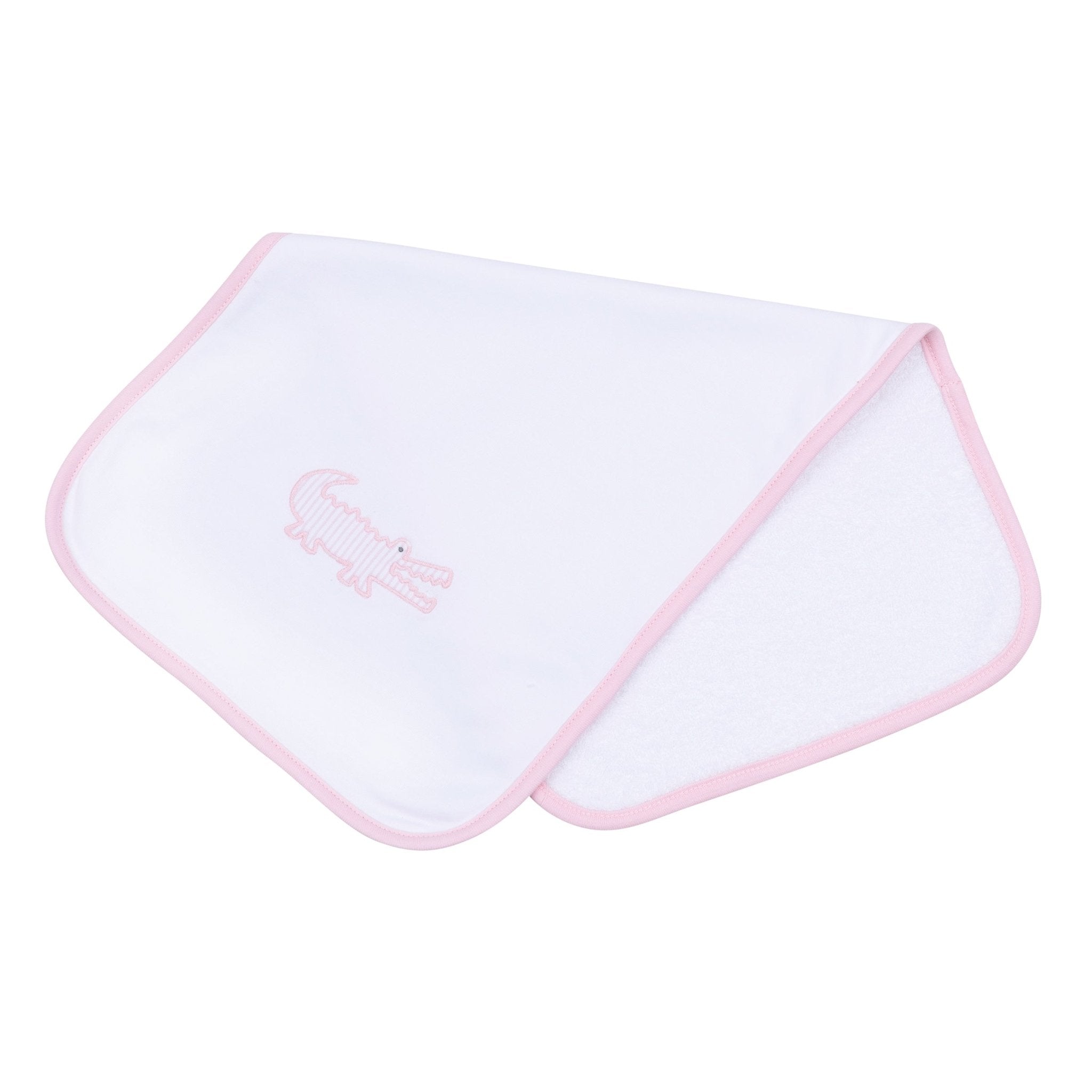 Gator Applique Burp Cloth - Pink - Magnolia BabyBurp Cloth