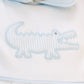 Gator Applique Collared Bubble - Light Blue - Magnolia BabyBubble