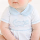 Gator Applique Collared Bubble - Light Blue - Magnolia BabyBubble