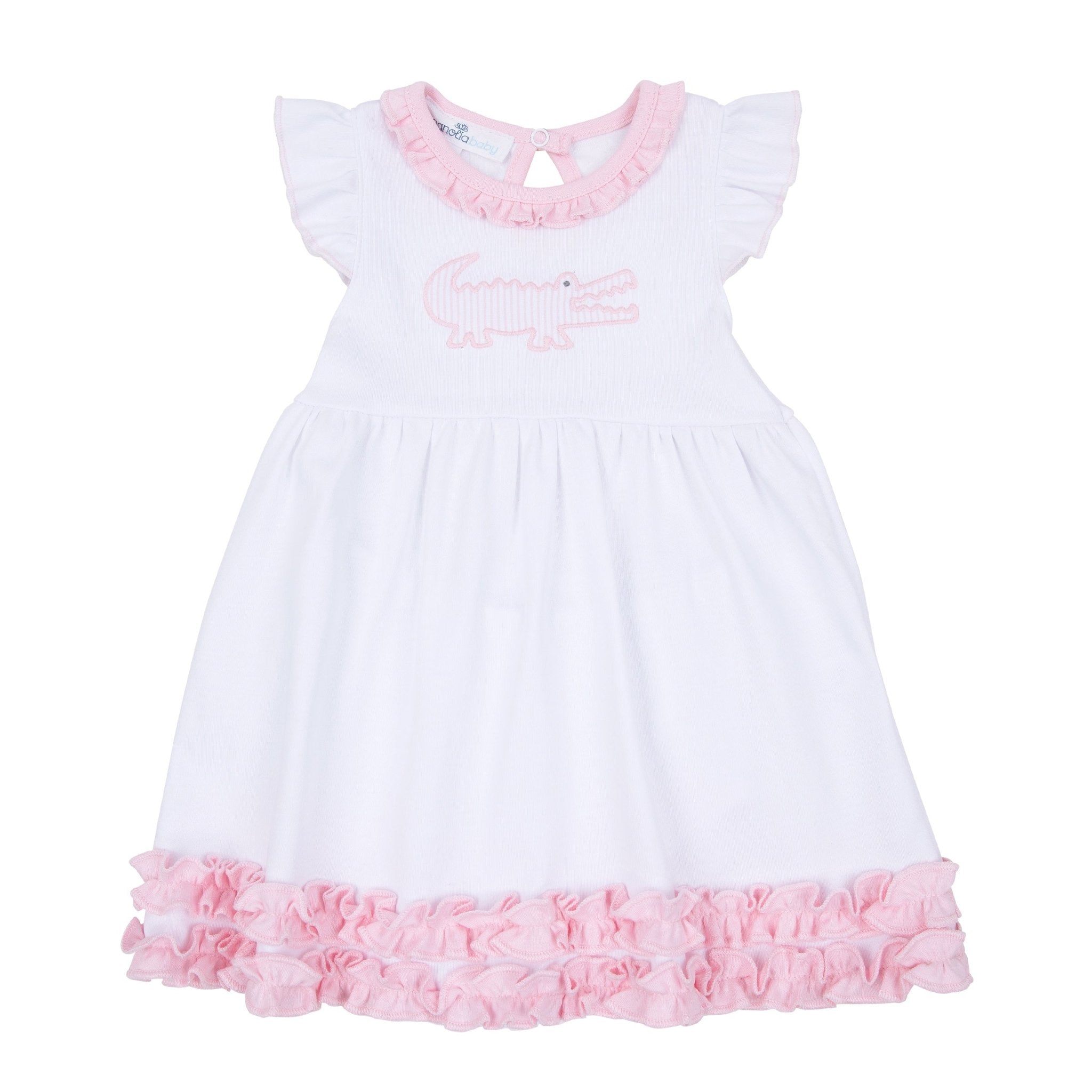 Gator Applique Dress - Pink - Magnolia BabyDress