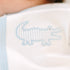 Gator Applique Footie - Light Blue - Magnolia BabyFootie