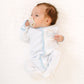 Gator Applique Footie - Light Blue - Magnolia BabyFootie