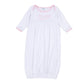 Gator Applique Gathered Gown - Pink - Magnolia BabyGown