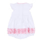 Gator Applique Ruffle Bubble - Pink - Magnolia BabyBubble