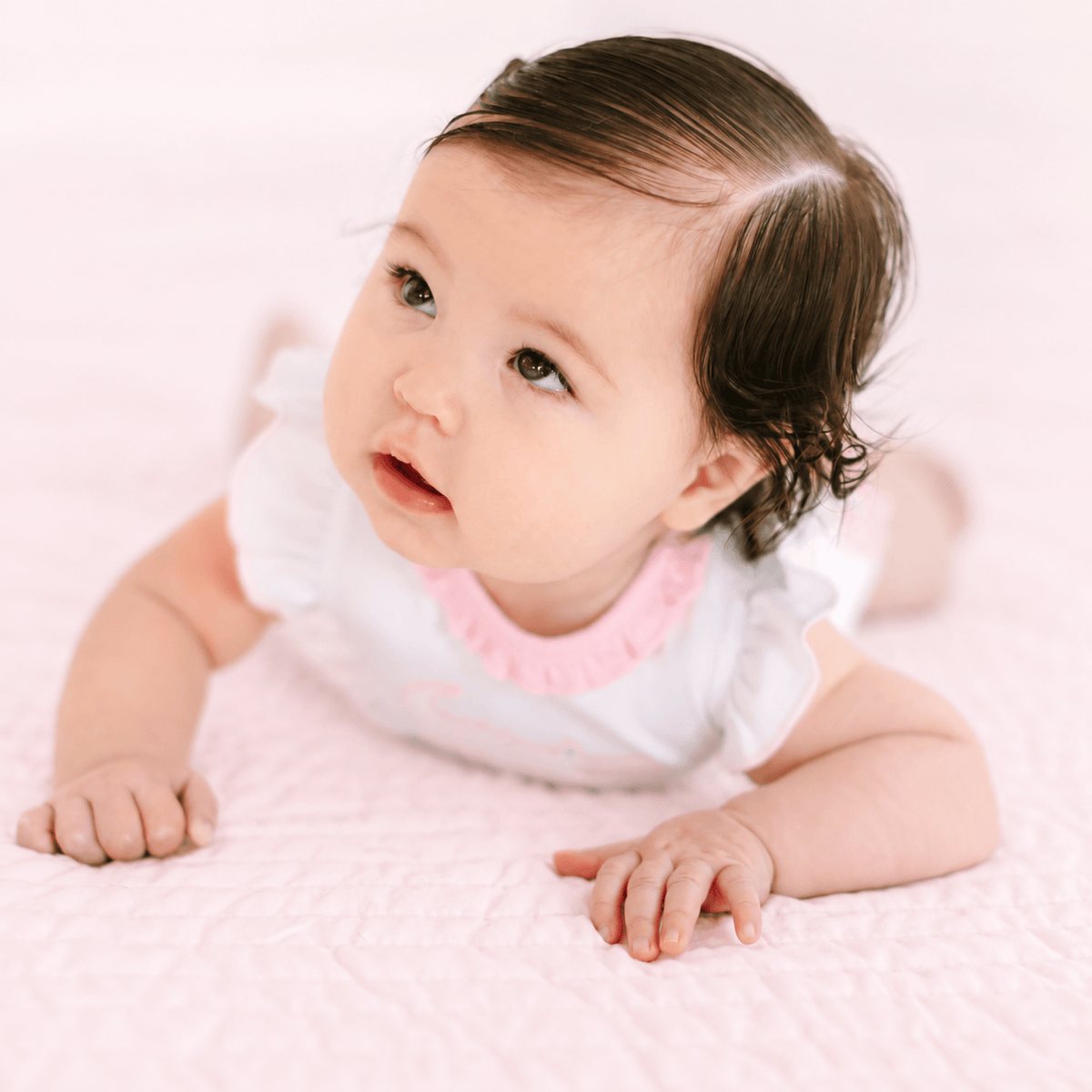 Magnolia Baby_Gator Applique Ruffle Bubble - Pink_9