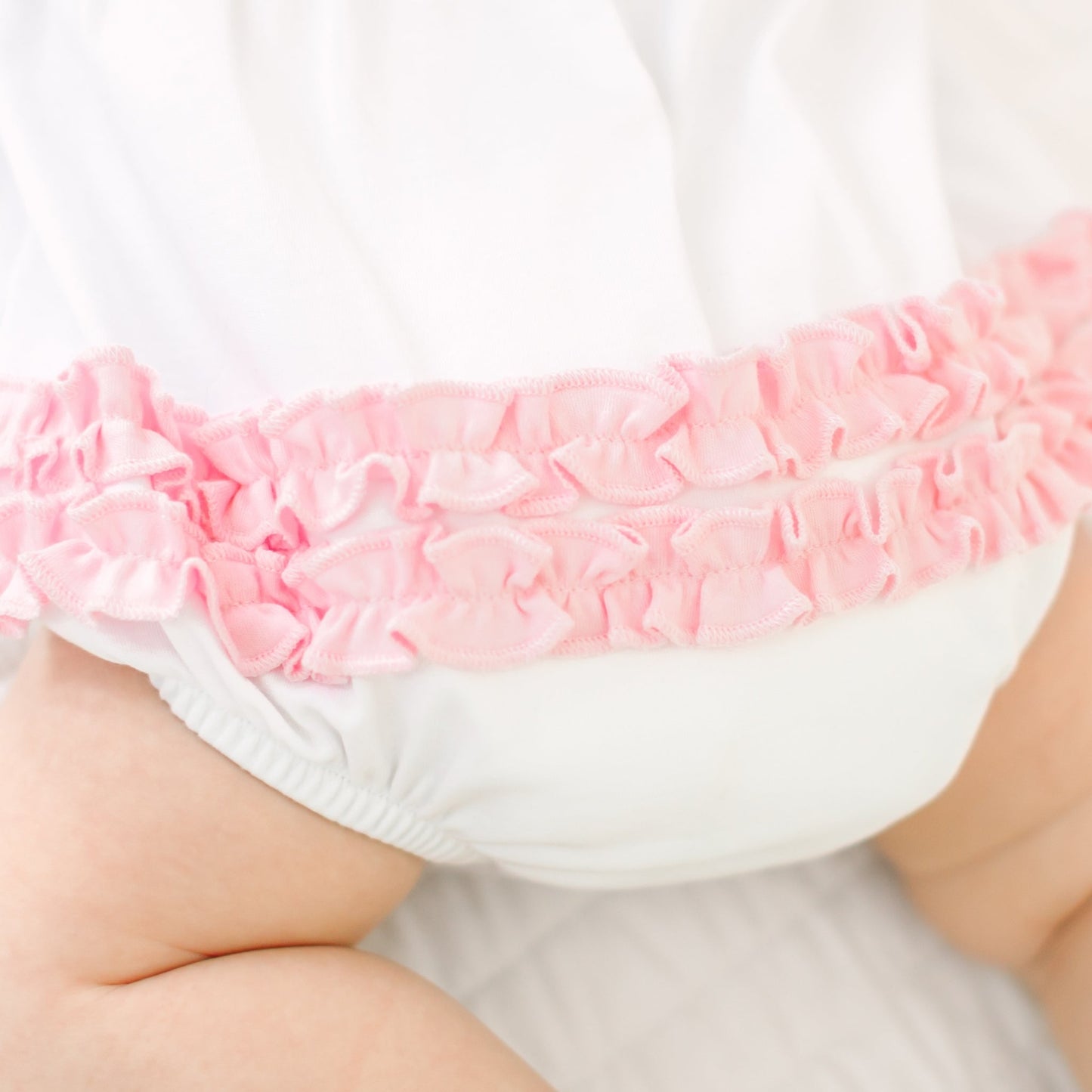 Gator Applique Ruffle Bubble - Pink - Magnolia BabyBubble