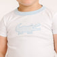 Gator Applique Short Pajamas - Light Blue - Magnolia BabyShort Pajamas
