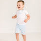 Gator Applique Short Pajamas - Light Blue - Magnolia BabyShort Pajamas