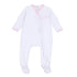 Gator Applique Zip Footie - Pink - Magnolia BabyFootie